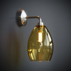 Jules Yellow Glass Bathroom IP44 Wall Light