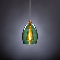 Jules Green Glass Pendant Light
