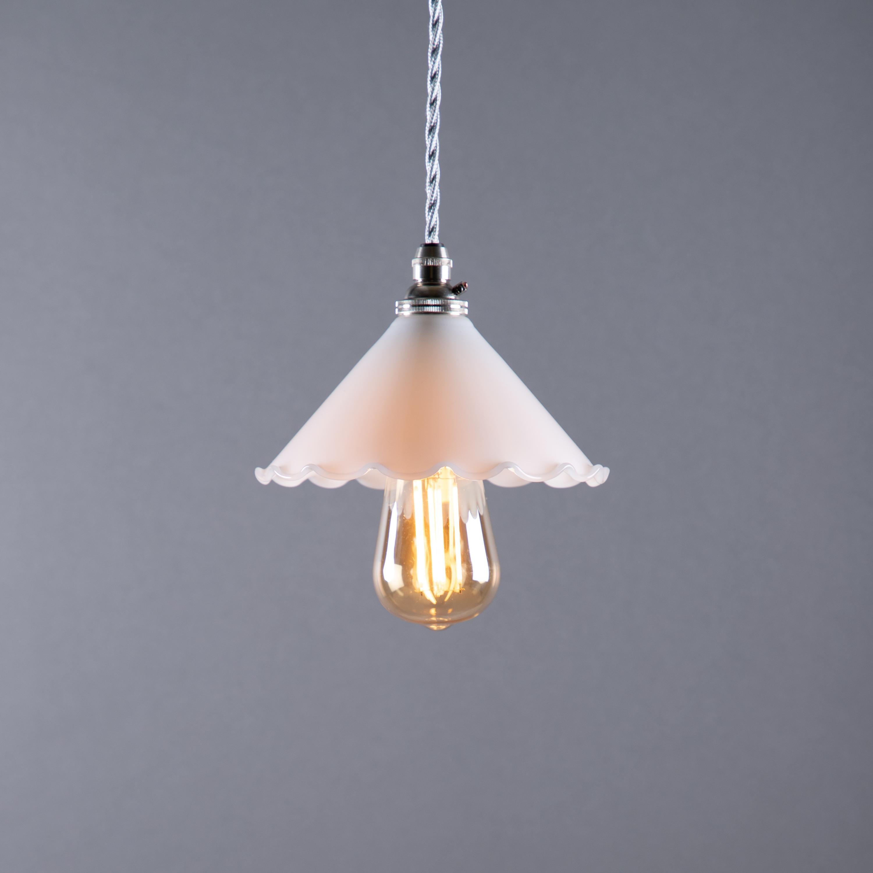 Clear Frilled Glass Pendant Lights and Wall Lights – Glow Lighting