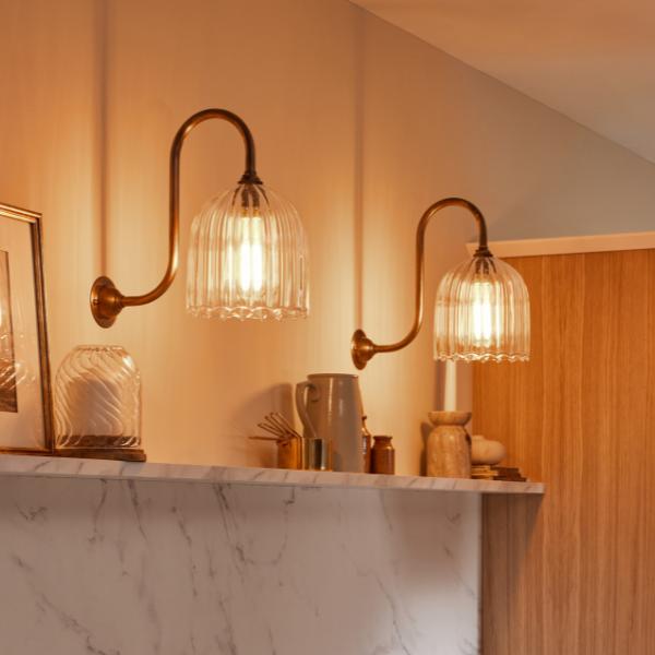 Glass wall lights Glow Lighting