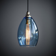 Jules Pale Blue Glass Pendant Light