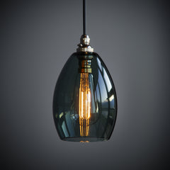 Jules Smoke Grey Glass Pendant Light