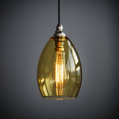 Jules Yellow Glass Pendant Light
