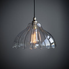 Mary Ribbed Glass Pendant light