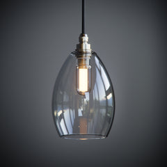 Jules Bathroom IP44 Pendant Light Clear Glass