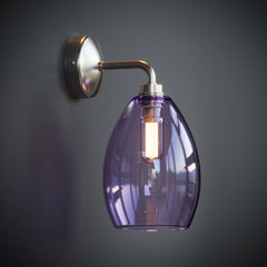 Lilac Glass Small Bertie Bathroom IP44 Wall Light