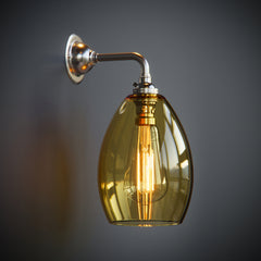 Contemporary Yellow Glass Jules Wall Light