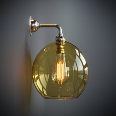 Wanda Globe Contemporary Coloured Glass Wall Light