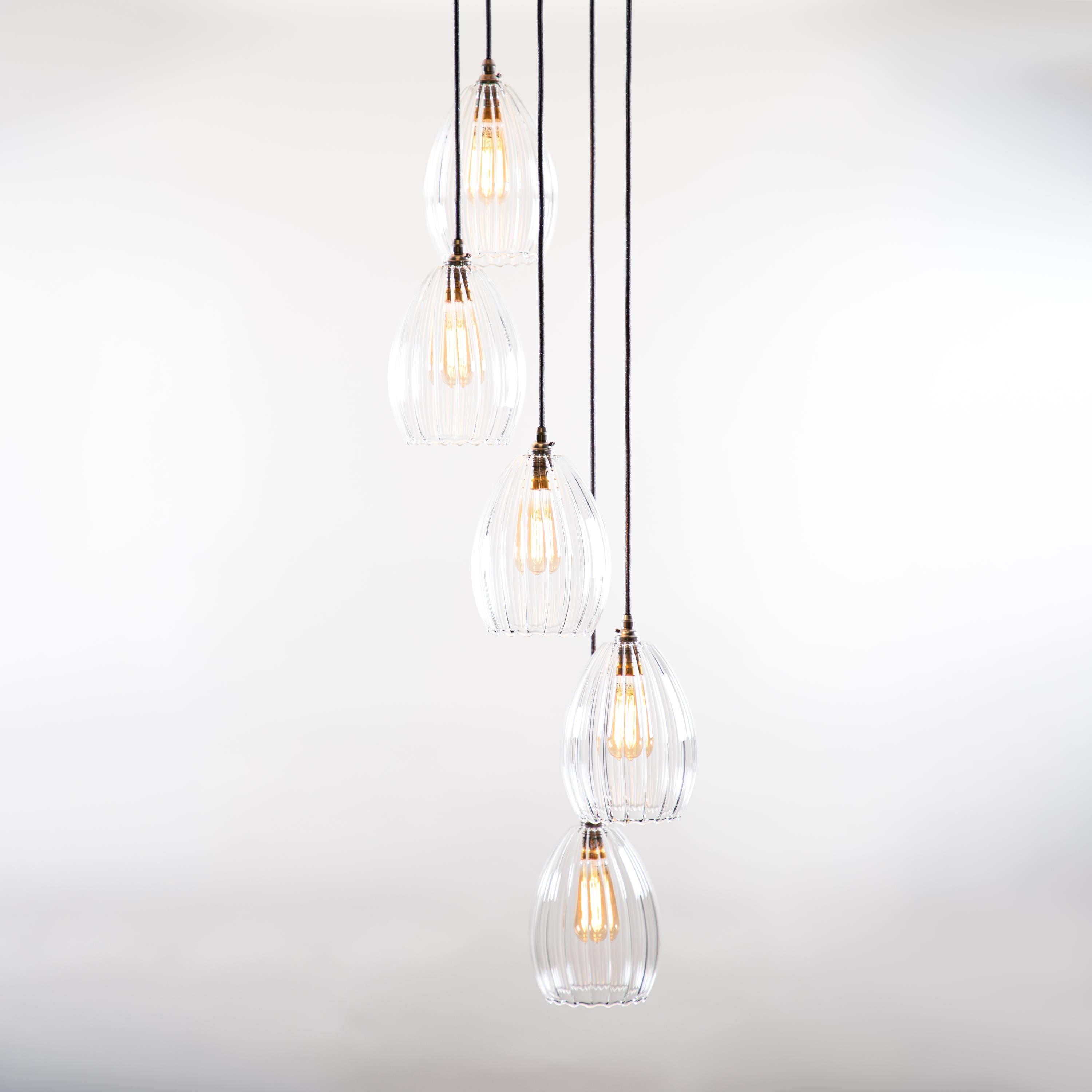 Mid Molly 5 Way Large Cluster Pendant Light – Glow Lighting
