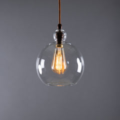 Betty Clear Glass Globe Pendant Light