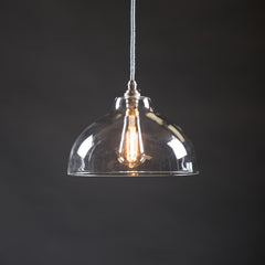 Nancy Clear Glass Industrial Pendant Light