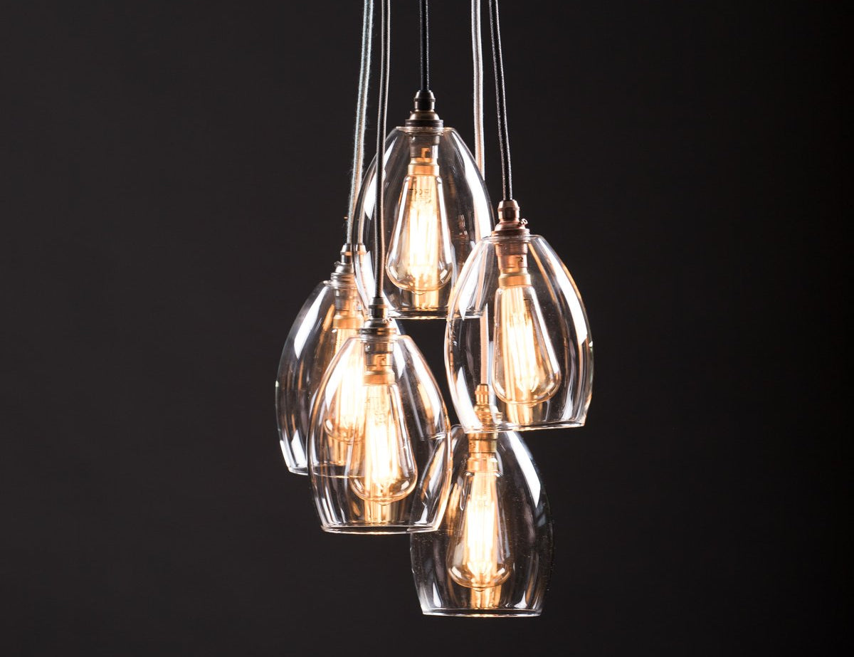 Cluster Chandelier Pendant Lights Handmade Customisable Lighting – Glow ...