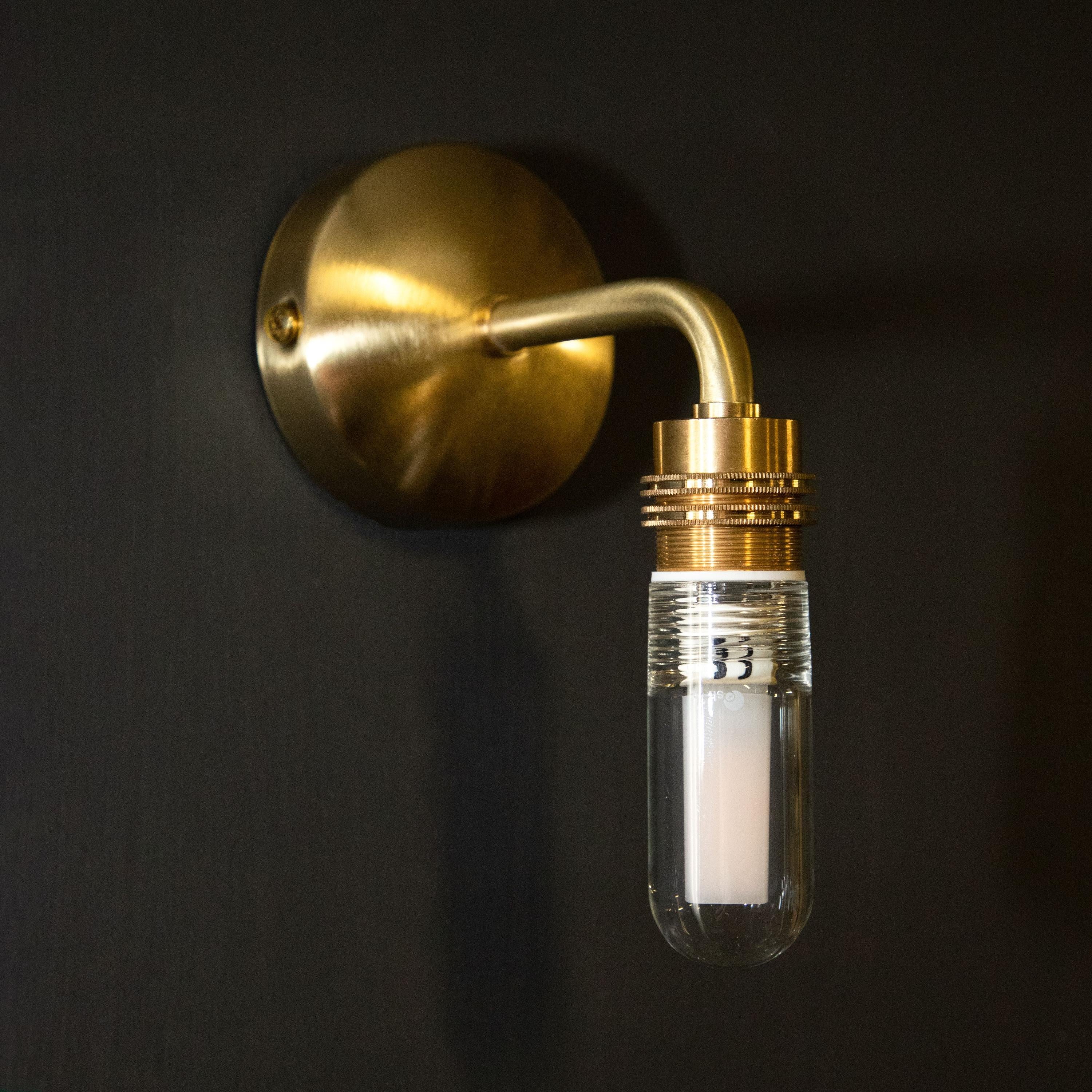 Image of Grace Clear Fine Rib Glass Bathroom Wall Light IP44  