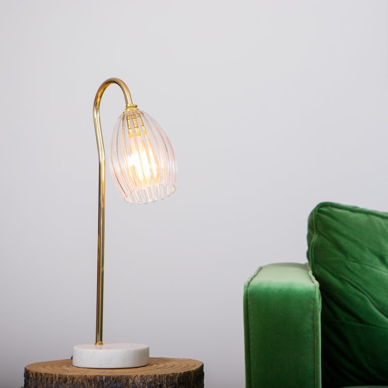 Image of Molly ribbed glass Table Lamp