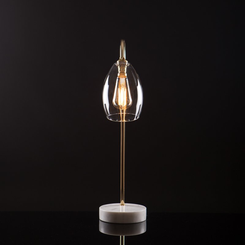 Image of Jules small clear glass Table lamp 