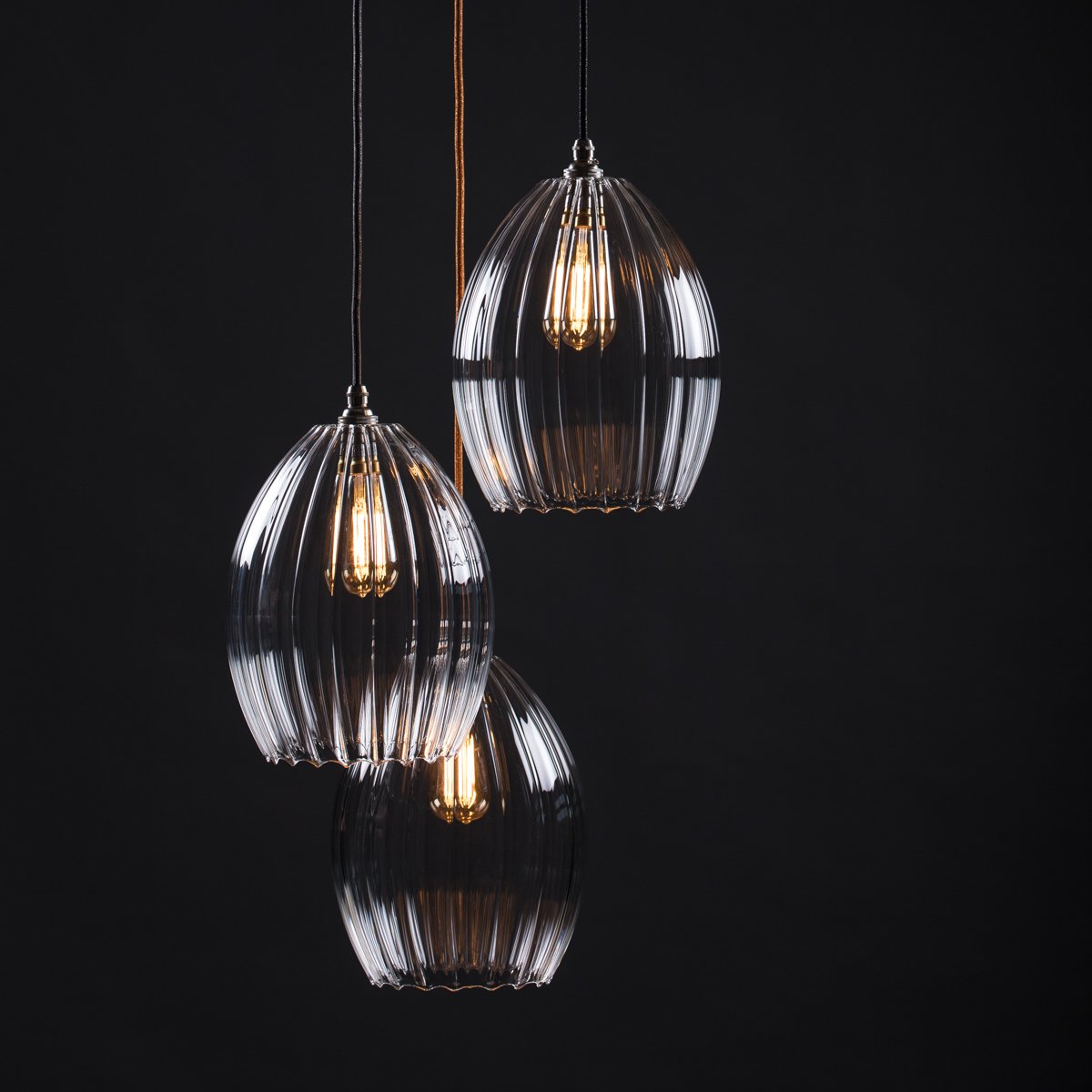 Molly large 3 way cluster pendant light