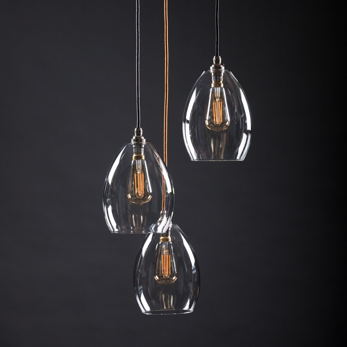 Image of Jules Mid 3 Way Larger Plate Cluster Pendant Light