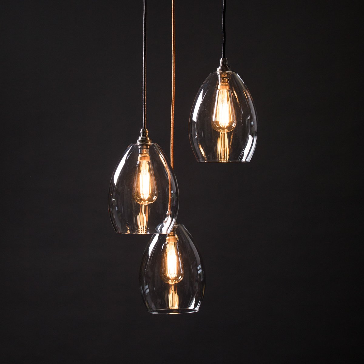 Jules Mid 3 Way Larger Plate Cluster Pendant Light