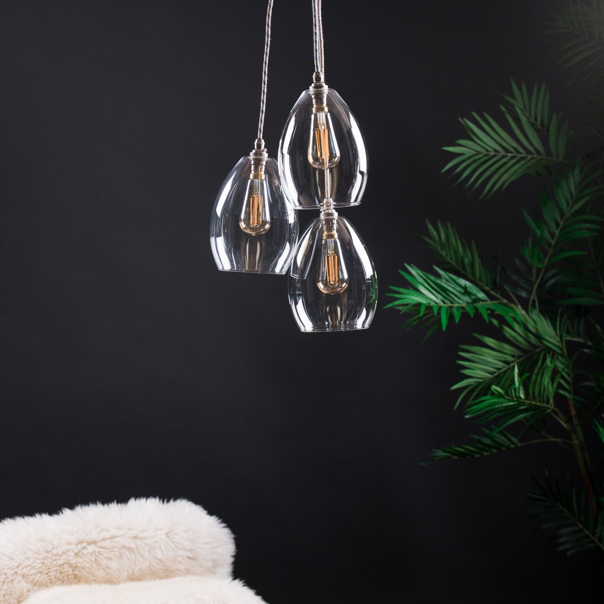 Image of Jules Mid 3 Way Cluster Pendant Light