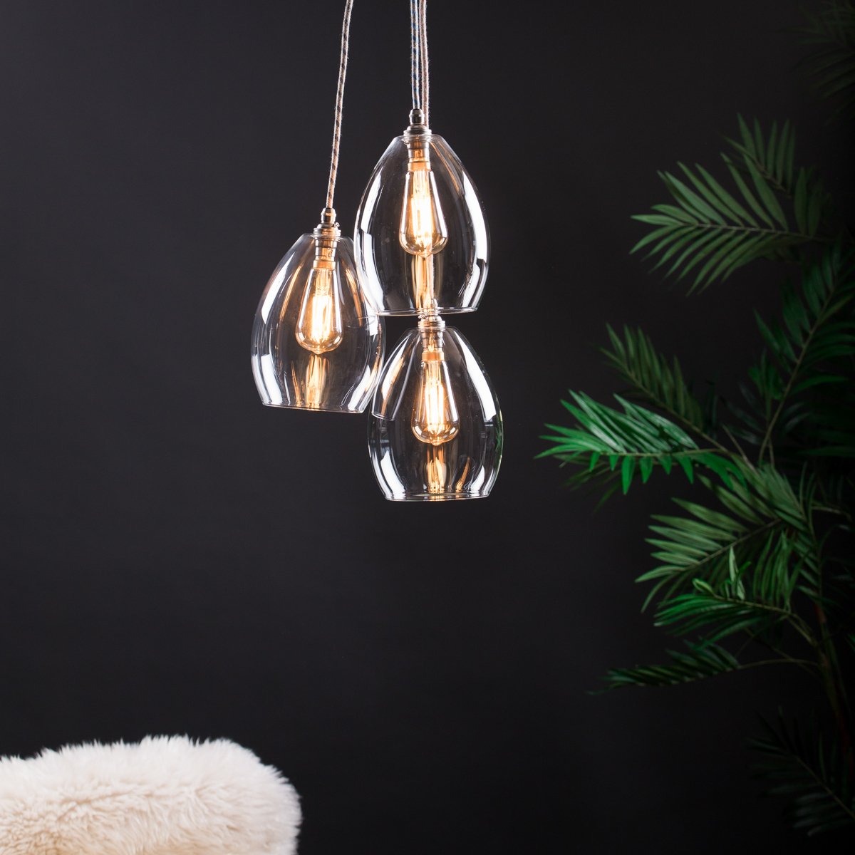 Image of Jules Mid 3 Way Cluster Pendant Light