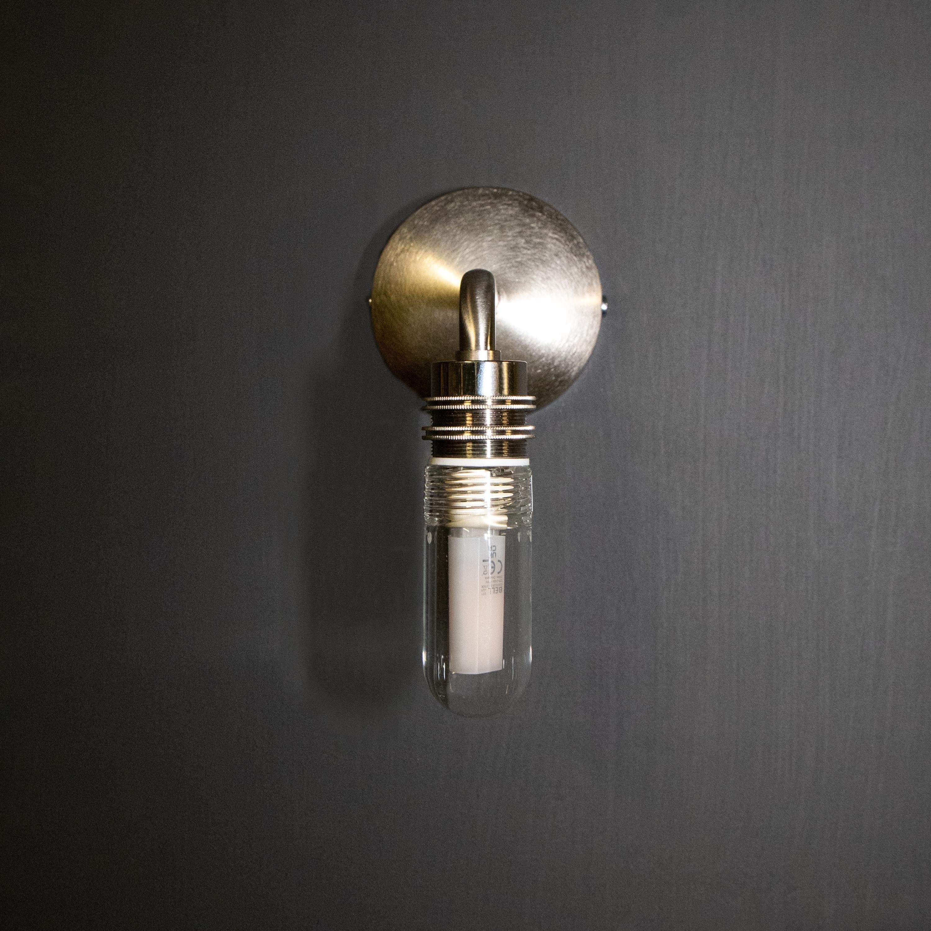 Image of Wanda Ribbed Globe Bathroom Wall Light IP44