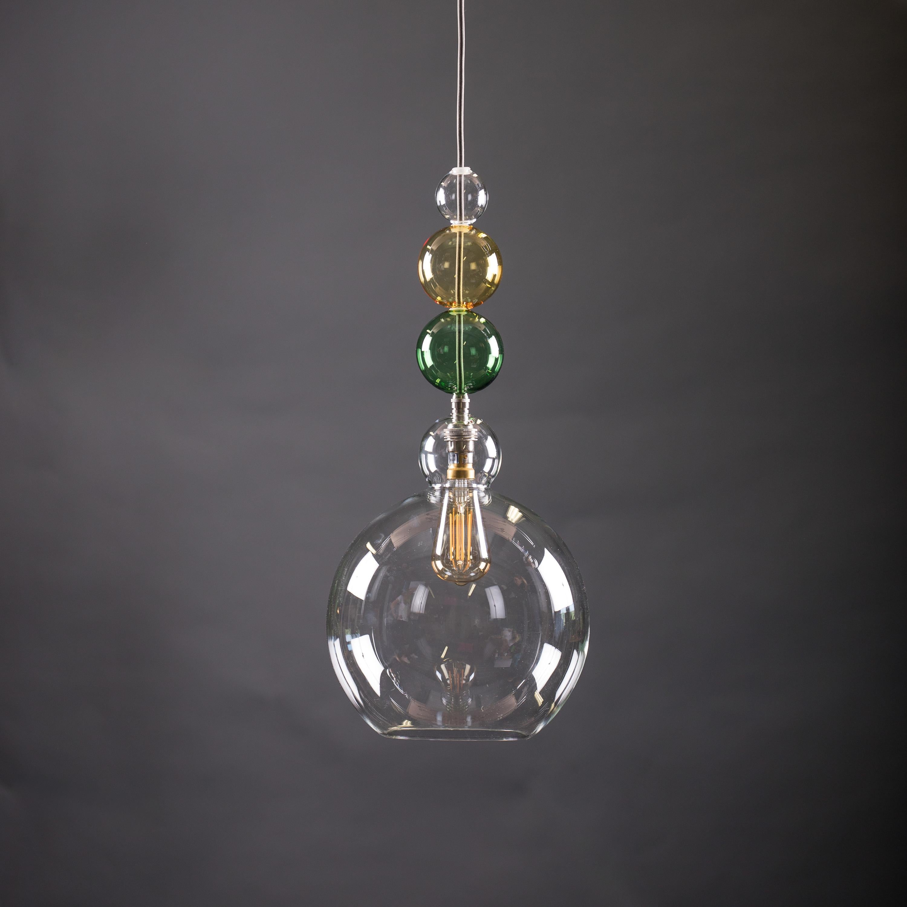 Image of Queen Betty Glass Globe Pendant light